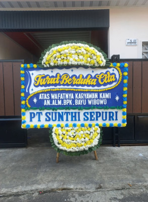 Papan Bunga Duka di Ujungtebu